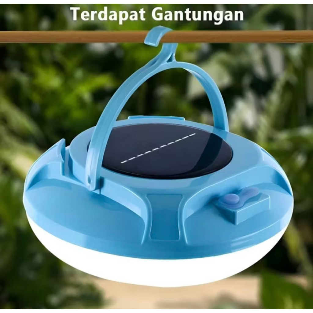 COD Lampu Emergency MAXPOWER UFO Gantungan Solar Panel - Lampu Caping Emergency UFO