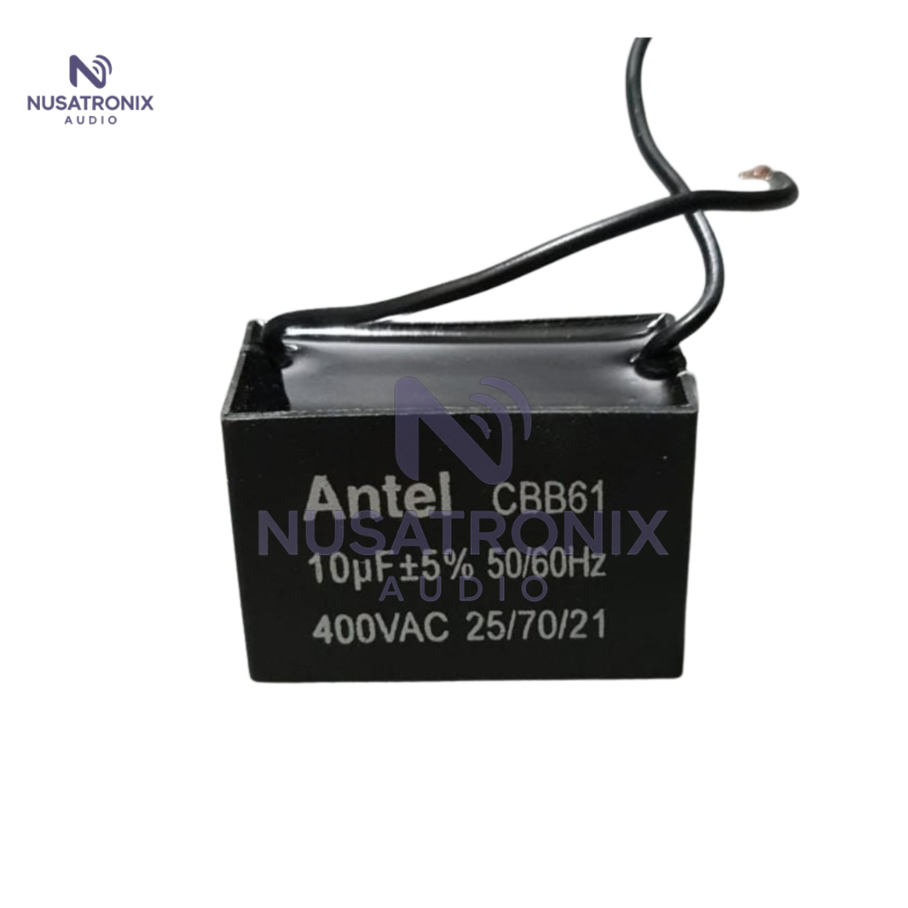 KAPASITOR KOTAK ANTEL 10 UF 400V AC