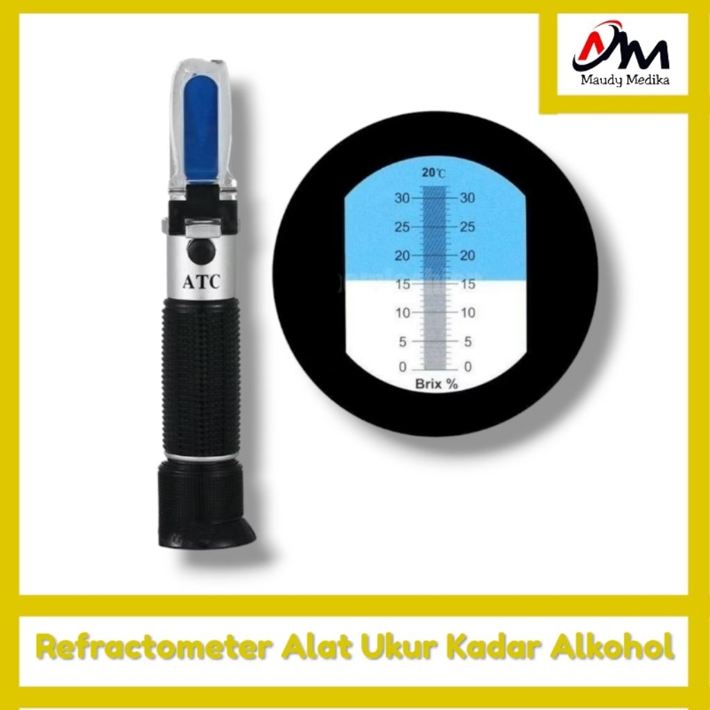 Refractometer  Alat Pengukur Tekanan Alkohol Anggur  Bir