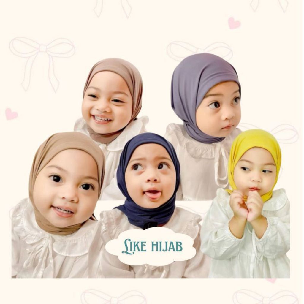 jilbab bayi 0 sampai 12bulan hijab pastan bayi G-mooi kerudung anak