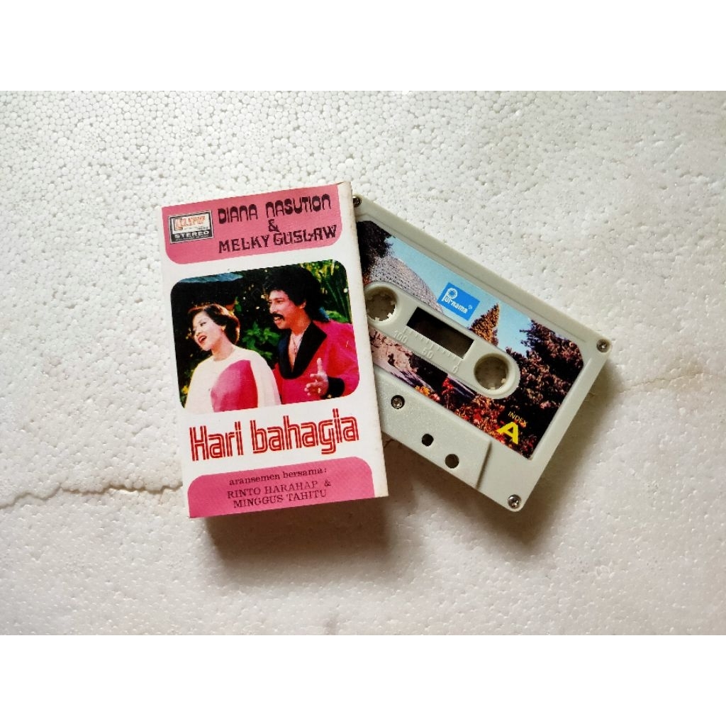 kaset pita pop rock DIANA NASUTION MELKY GOESLAW hari bahagia feat Yopie item jockie Lex trio