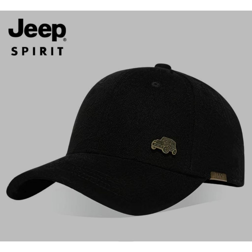 Topi Pria Wanita Jeep Spirit – Baseball Cap Kasual Unisex 56-61cm, Topi Outdoor Sport Fashion, 5 War