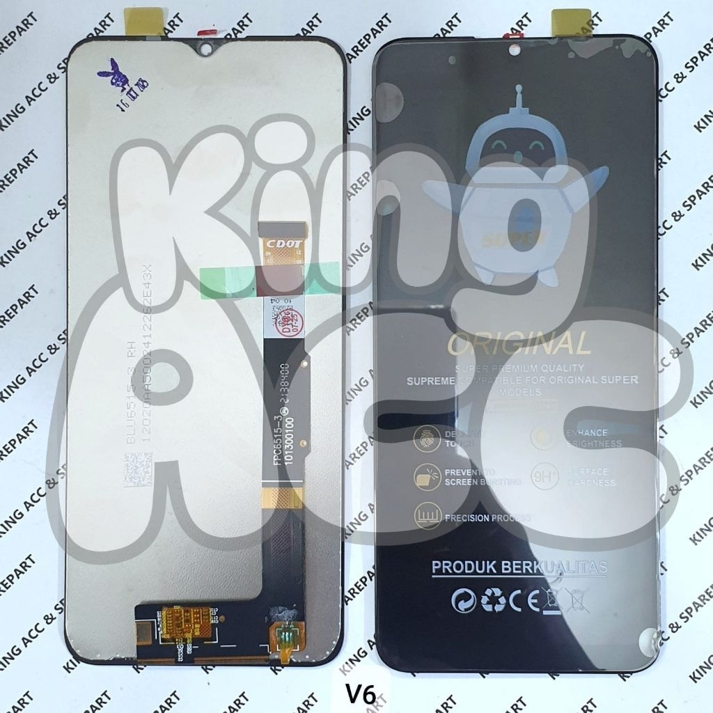 LCD TOUCHSCREEN SHARP AQUOS V6 / V6 PLUS BLACK COMPLETE