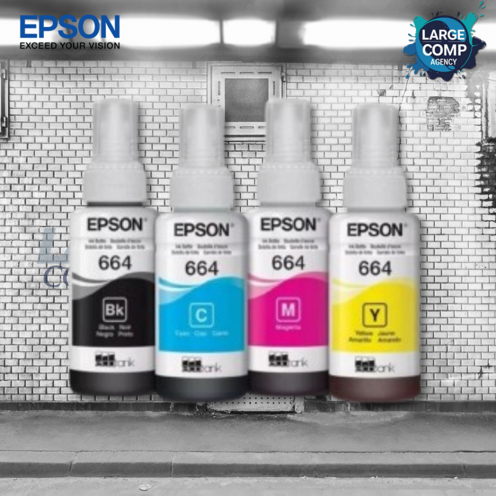 Tinta Epson 664 Premium Original (Black, Cyan, Magenta, Yellow) LOSPACK / TANPA DUS