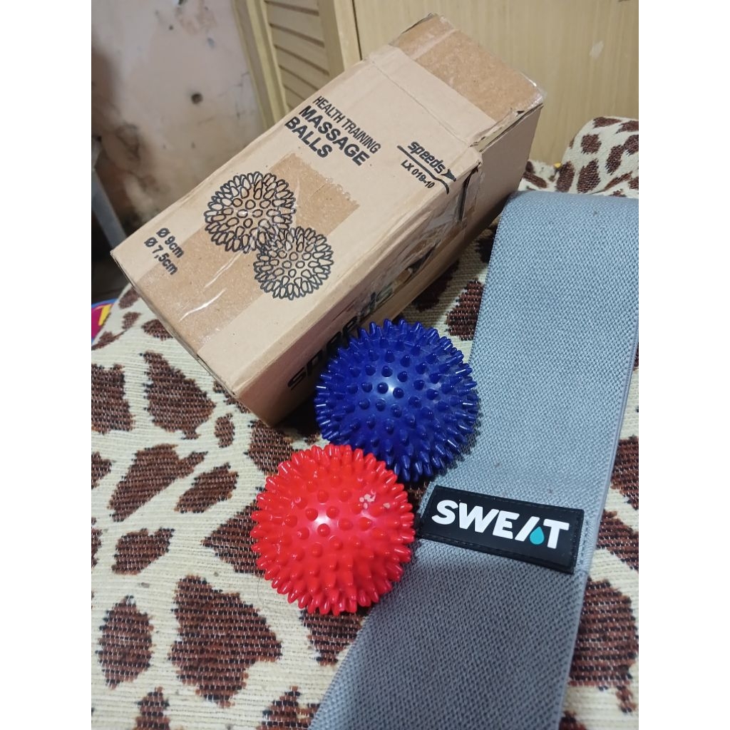 preloved pernah pakai resistance band hip band Sweat bola pijat bola terapi speeds