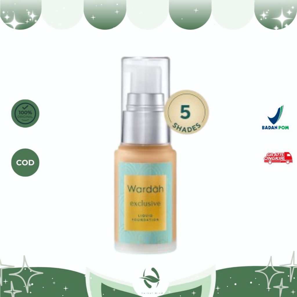 WARDAH Exclusive Liquid Foundation Alas Bedak Cair