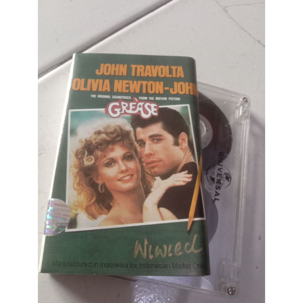 Kaset Pita OST Grease John Travolta Olivia Newton John
