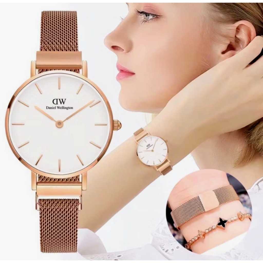 Jam Tangan Wanita Daniel Wellington Strap Magnet Anti Air