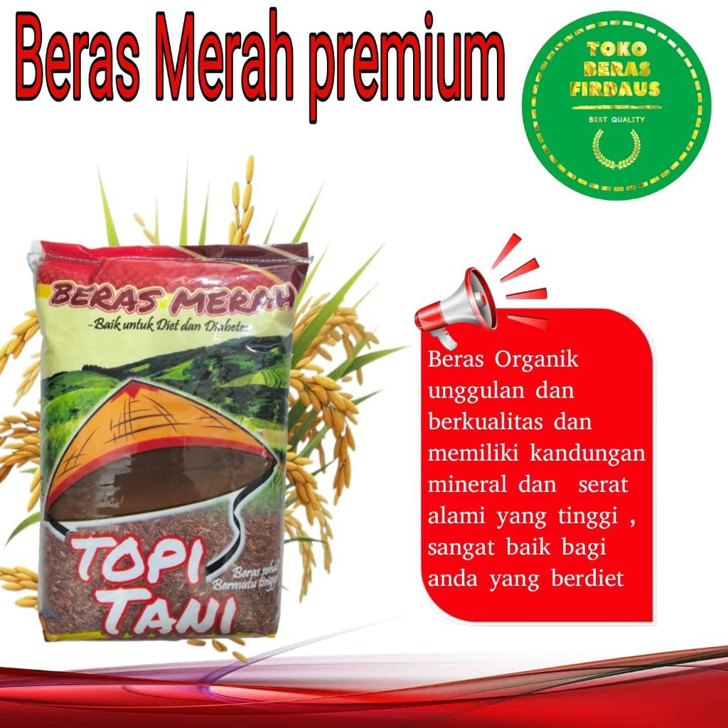 Beras Merah Topi Tani