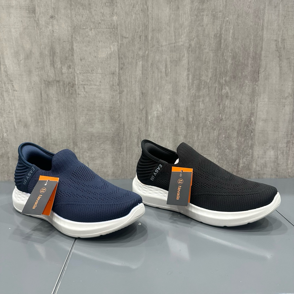 Nevada Sepatu Slip On Pria bahan ringan dan nyaman (ORIGINAL MATAHARI)