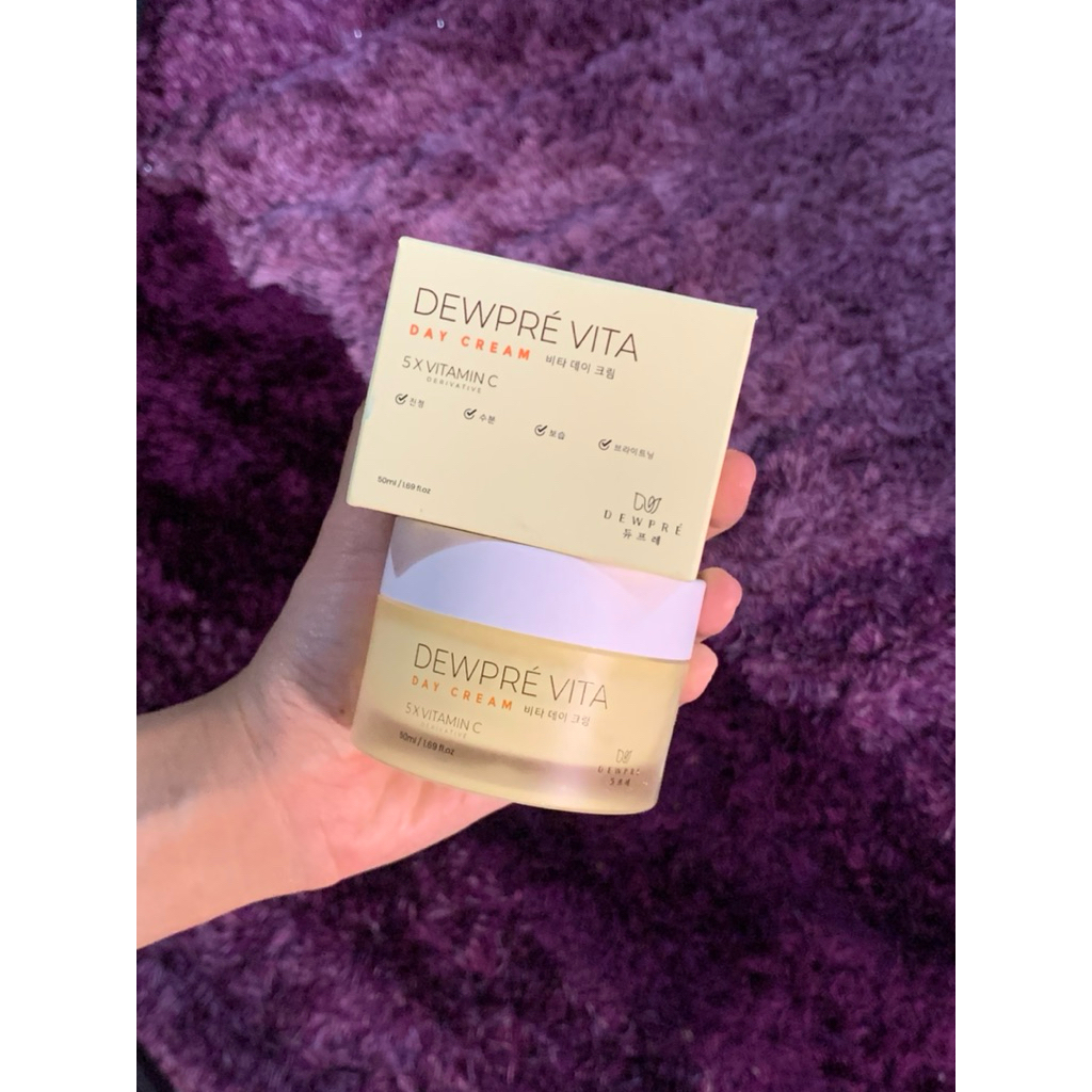 Preloved Dewpré - Vita Day Cream 50ml | Moisturizer Made In Korea Mencerahkan Wajah, Menghilangkan B