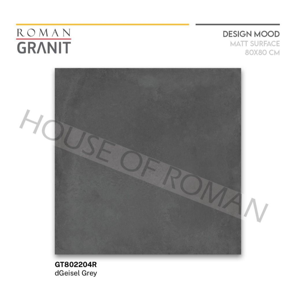 Roman Granit GT802204R dGeisel Grey 80x80 Kw1