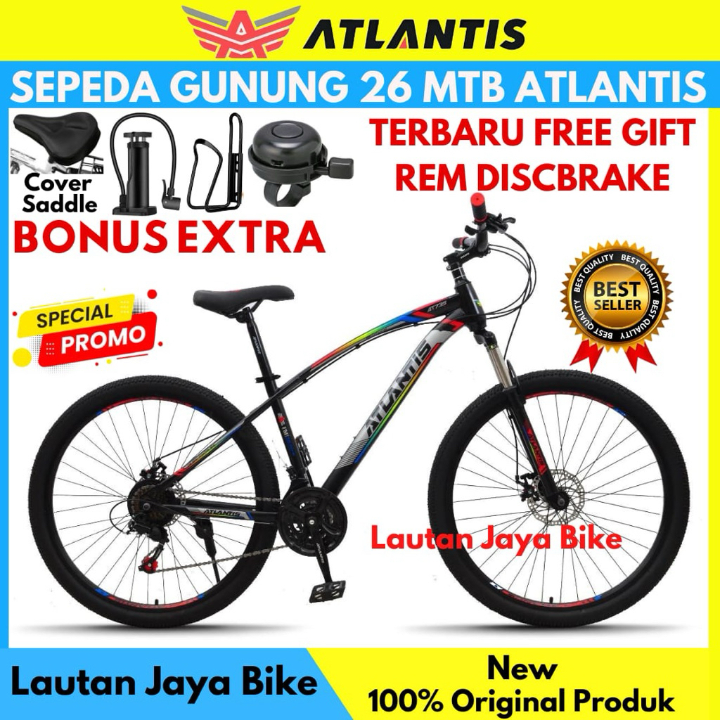 Sepeda Gunung 26 ATLANTIS 730 REM DISCBRAKE NEW