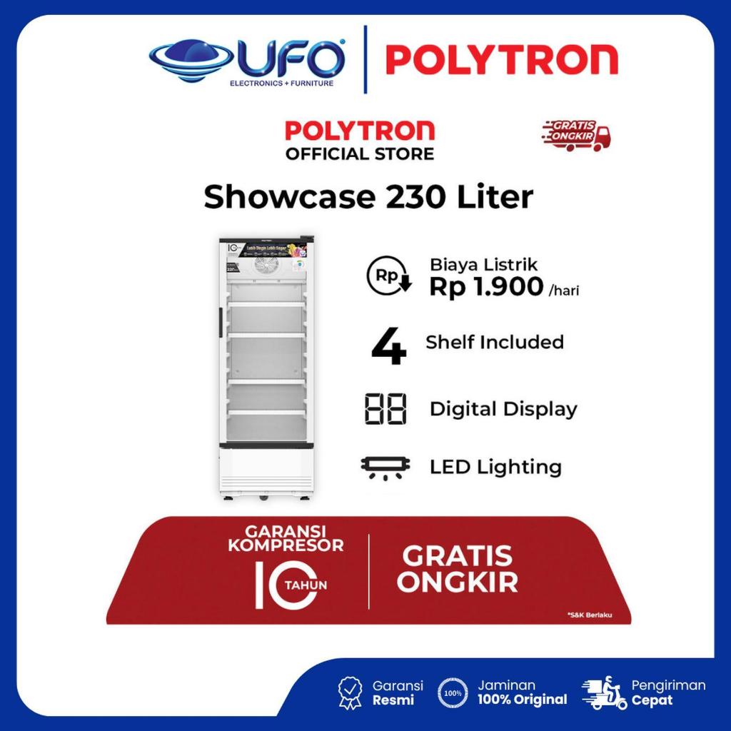 POLYTRON Showcase SCN220 Fastcool 230 Liter 4 Rak