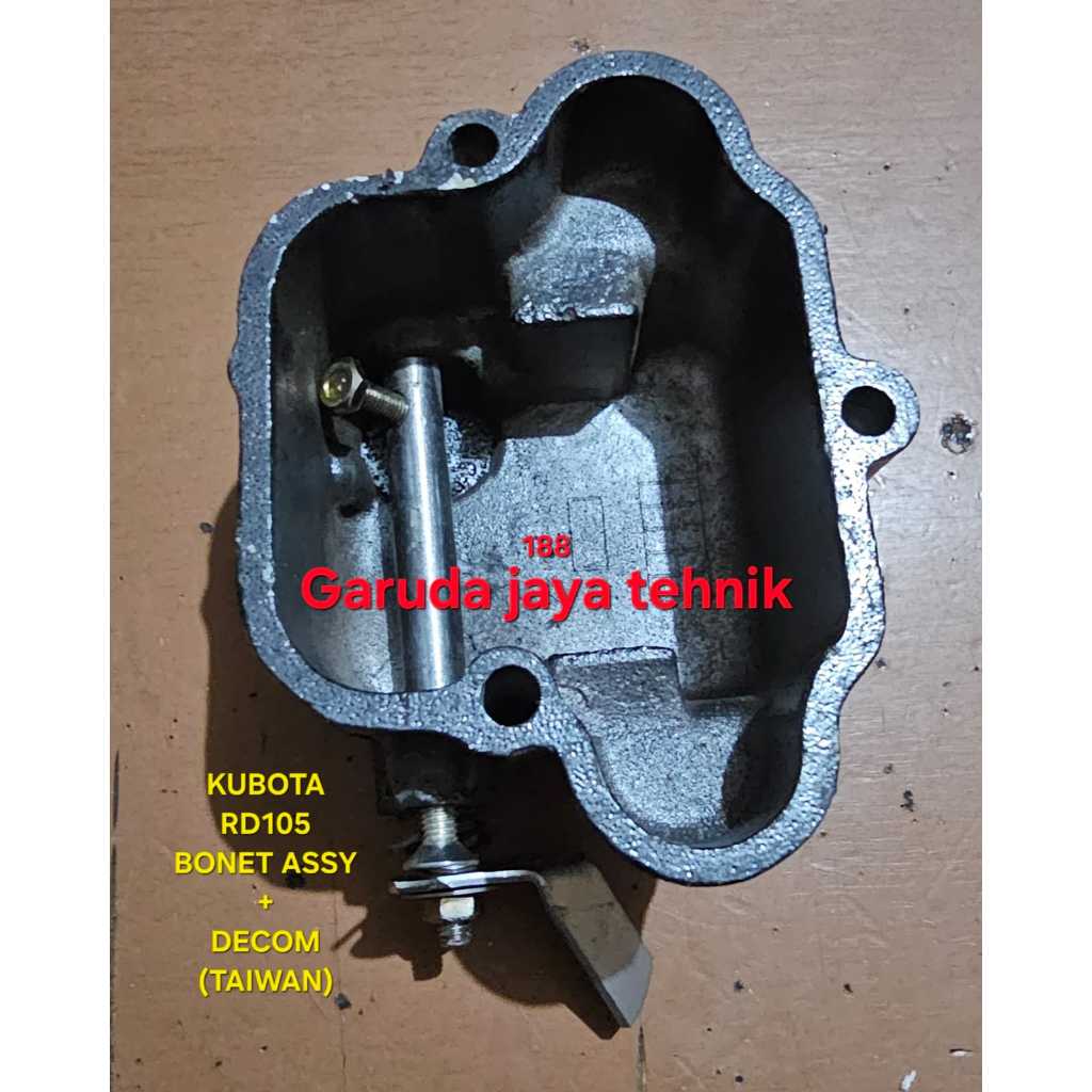 mesin kubota RD105. bonet assy+decom kubota RD105. tutup temlar rocker arm komplit kubota RD105. imp