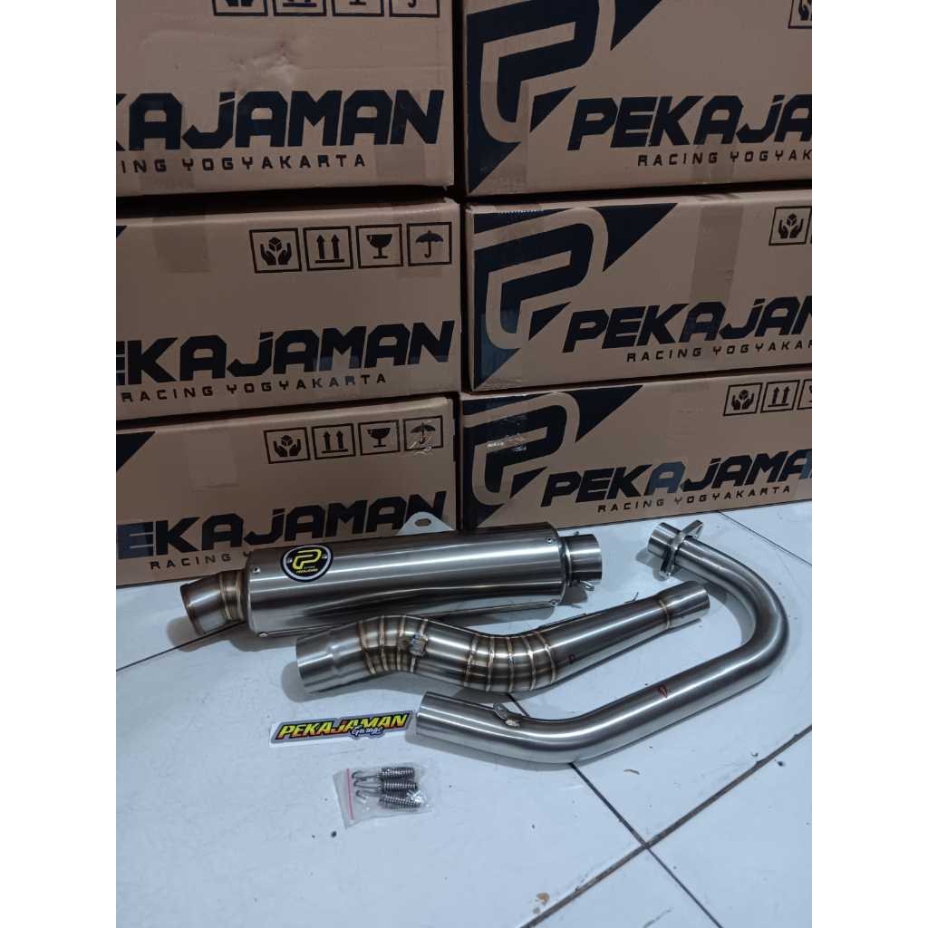 Knalpot Racing Kenalpot Dor Pekajaman Original pnp CB GL100 GL ProMax MP Tiger Leheran Stainless