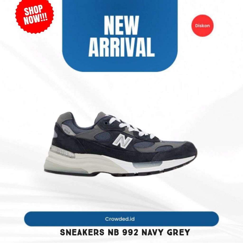 (CROWDED) Sneakers NB 992 Navy Grey