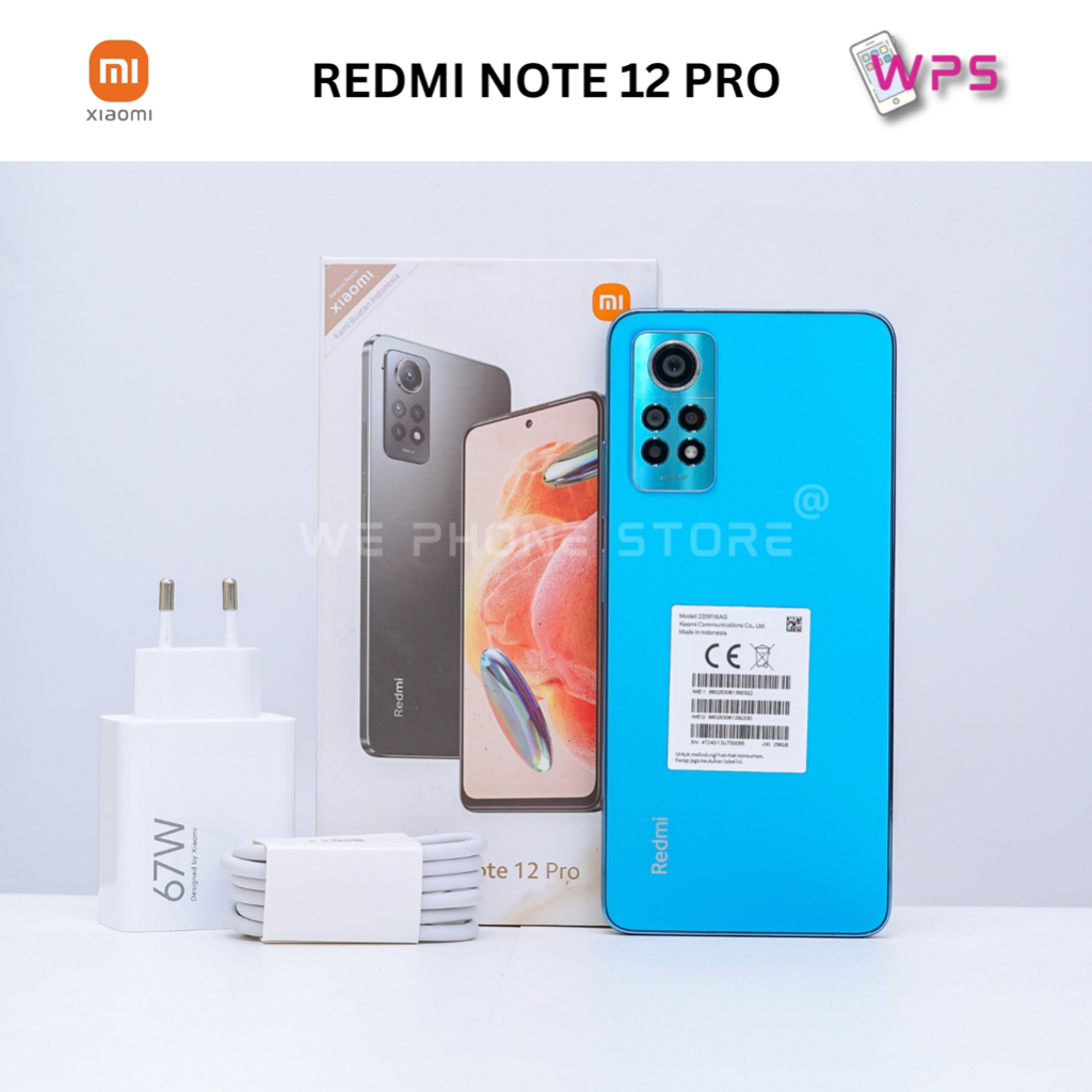 REDMI NOTE 12 PRO 8/256GB SECOND/BEKAS FULLSET ORIGINAL