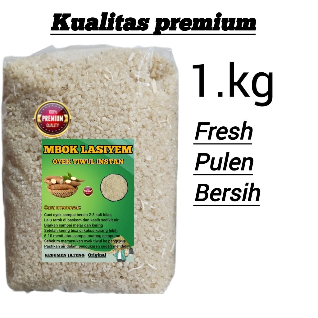 tiwul premium 1kg | oyek singkong leye