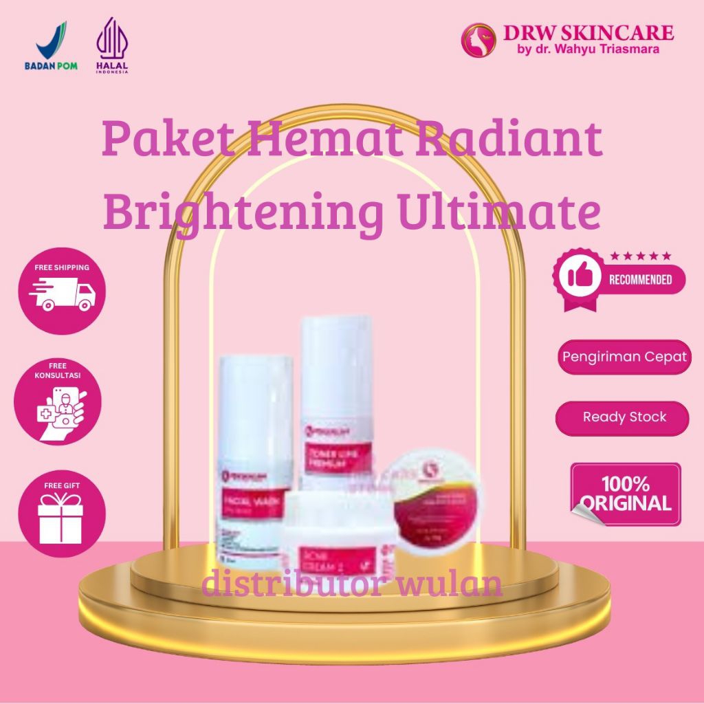 PAKET DRW SKINCARE RADIANT BRIGHTENING ORIGINAL WHITENING GLOWING DRW OFFICAL STORE