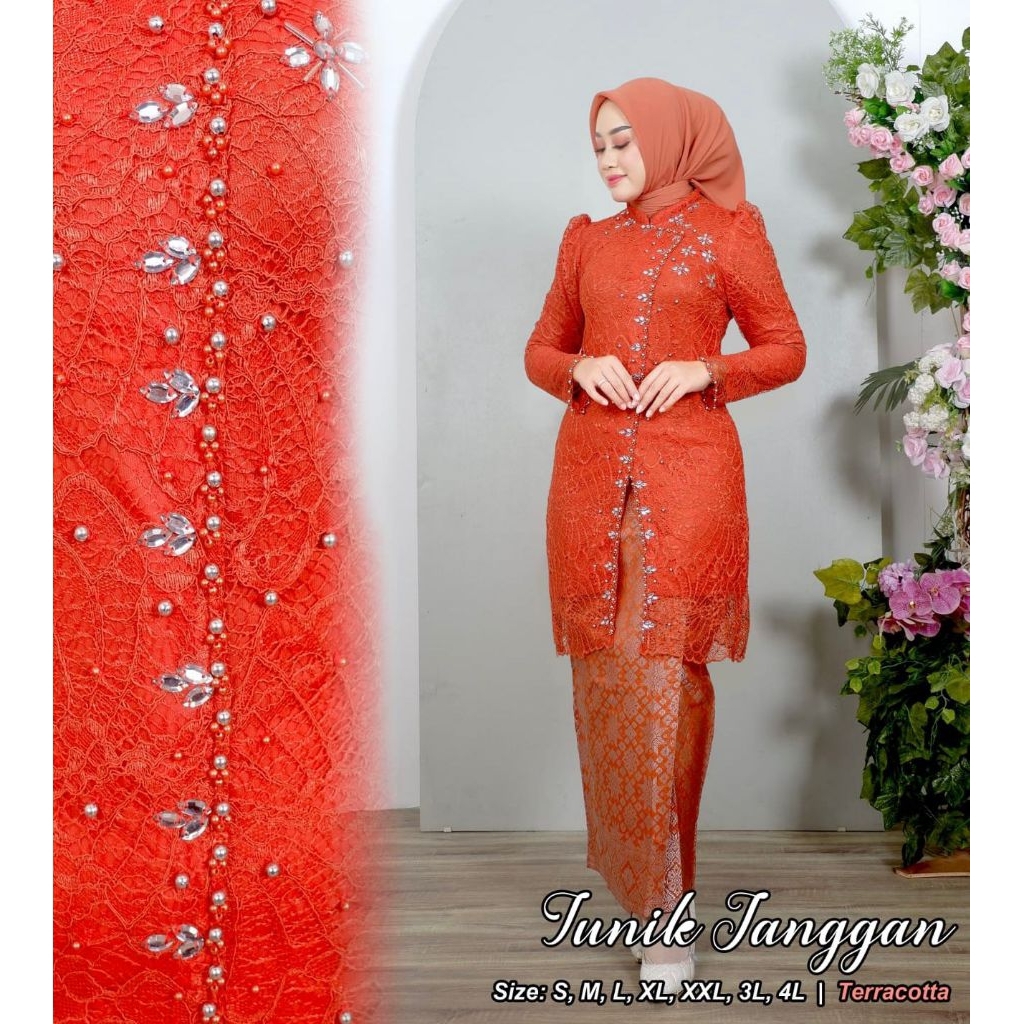 Kebaya Wisuda / Kebaya Tunik Janggan Terbaru / Tunik Janggan Payet Premium