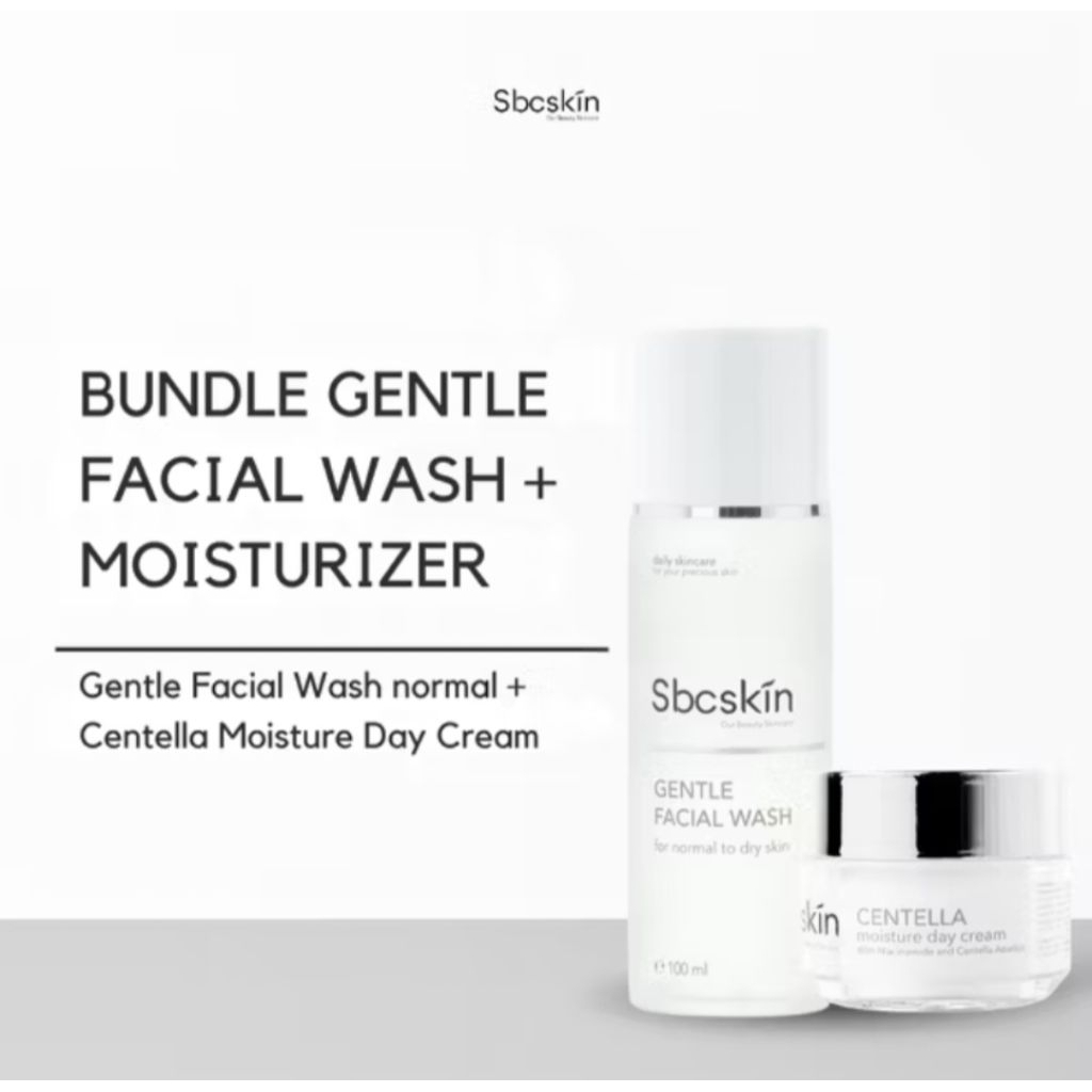(NORMAL TO DRY SKIN) Bundle Gentle Facial Wash + Centella Day Cream NORMAL TO DRY SKIN