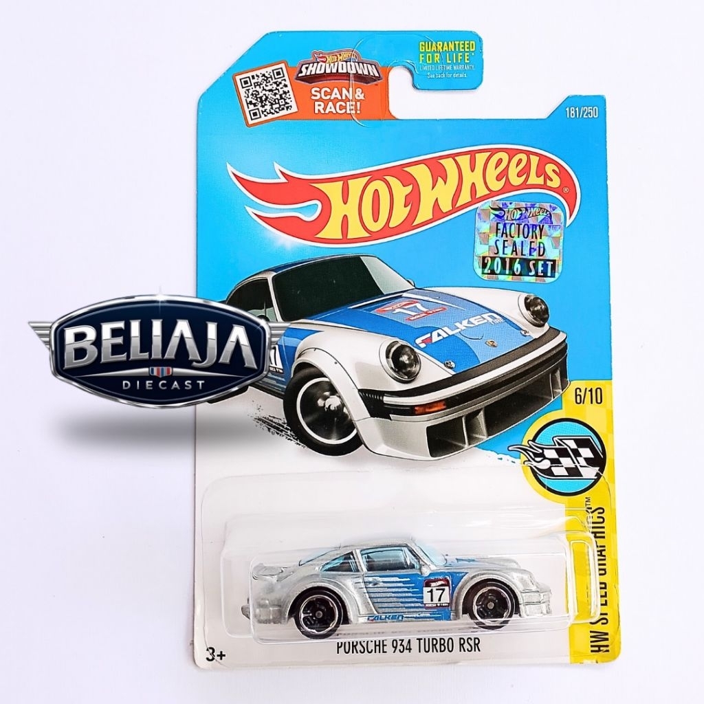 HOT WHEELS PORSCHE 934 TURBO RSR FALKEN SILVER FS