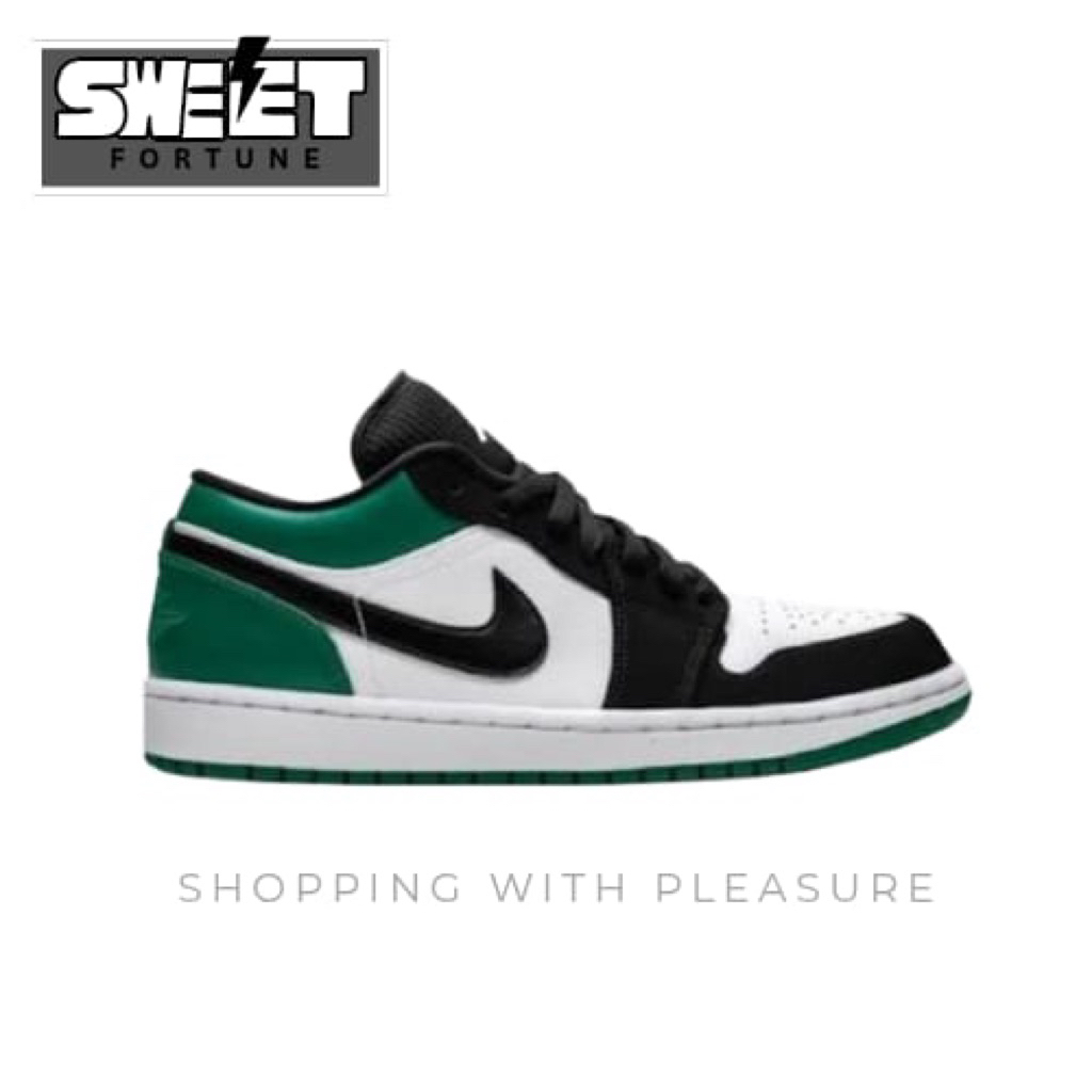(SWEETFORTUNE) Sepatu Sneakers Air Jordan 1 Low Mystic Green