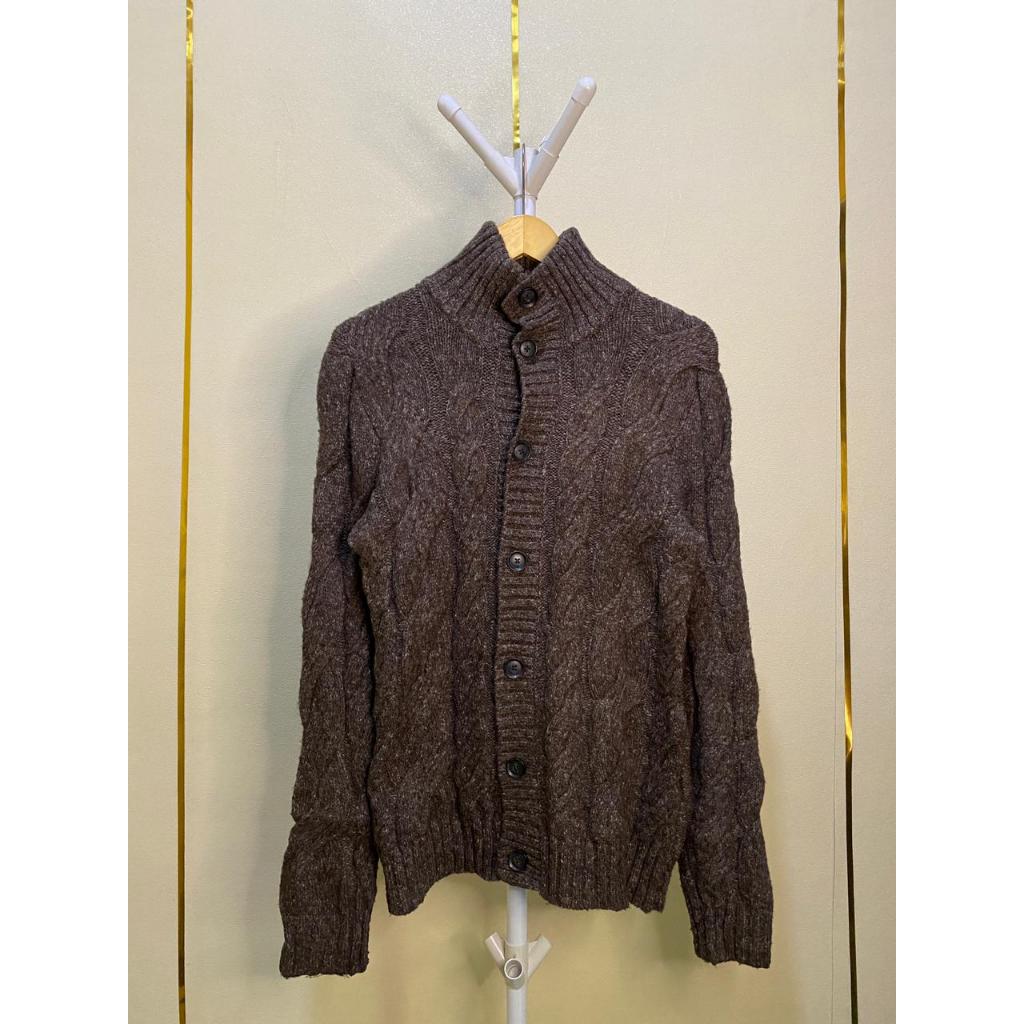 Cardigan Knit Chunky GAP Coklat