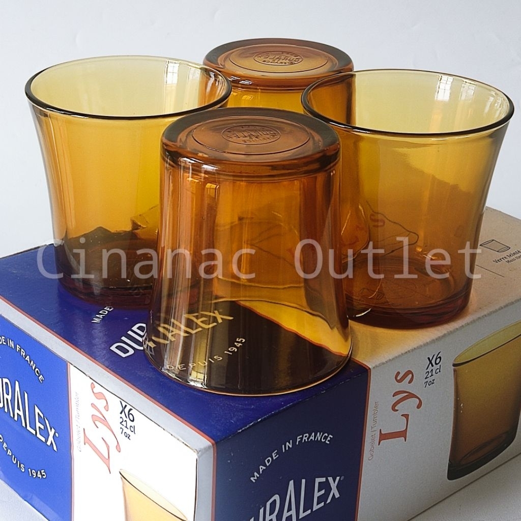 Duralex Lys Amber 210 ml Gelas Tumbler Fully Tempered