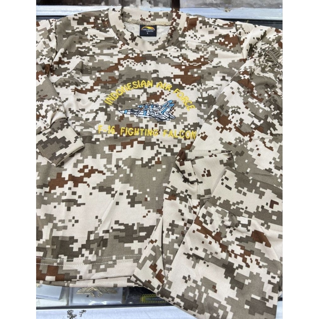 Baju anak setelan tentara panjang AIR - FORCE