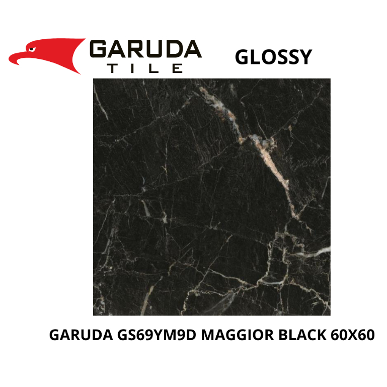 GARUDA TILE MAGGIOR BLACK 60X60