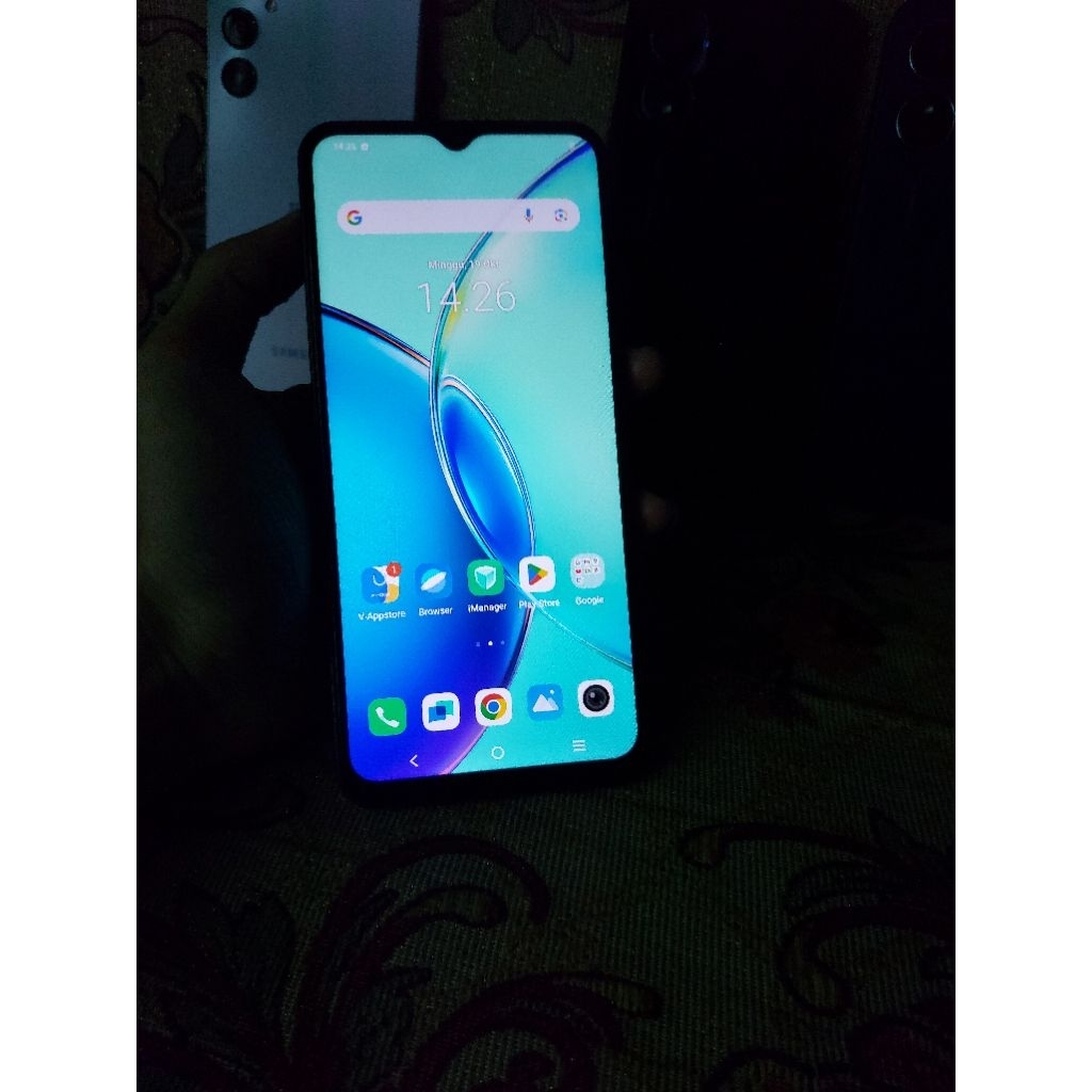 vivo y17s ram4/128gb resmi ori hp+sofe case/batangan