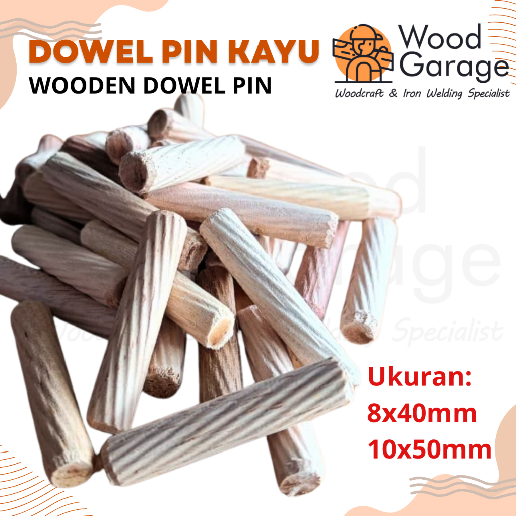 DOWEL PIN KAYU / DOWEL PEN / PAKU KAYU