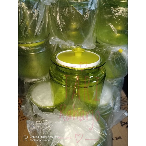 counterpart hijau 900 ml tupperware toples kristal