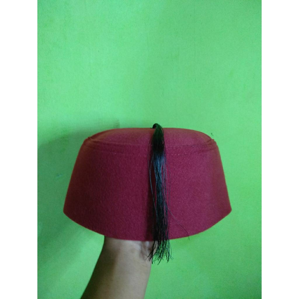 Peci Songkok Kopiah Ottoman Fez Turki Turky Tinggi 9 CM