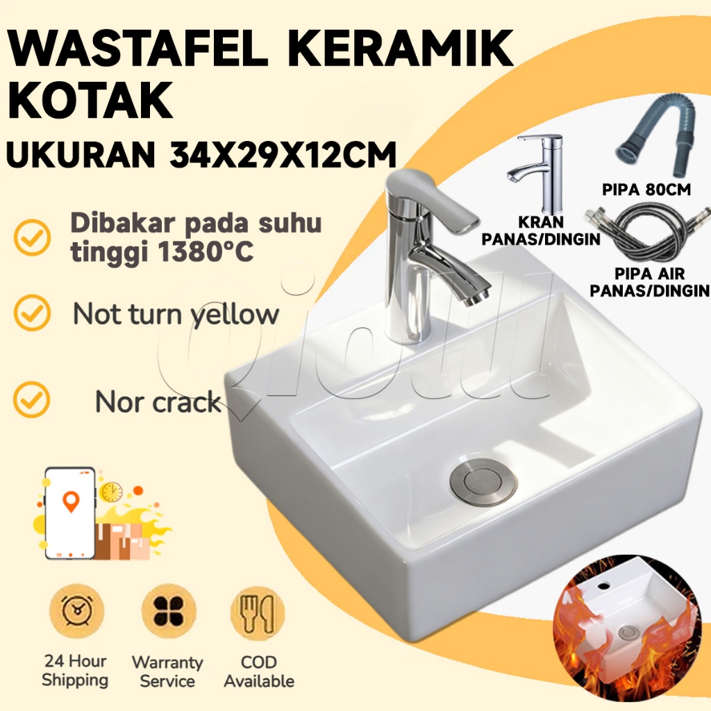 Wastafel keramik kotak Wastafel Meja SET Keramik Europe Enchanting Wastafel Minimalis matrial marbel