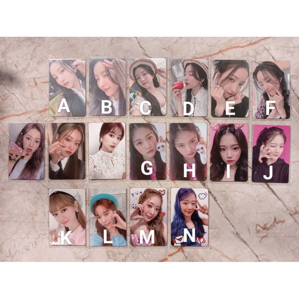 Photocard PC Sowon Gfriend Hyewon Izone Hyunjin Loona Bora Chaerin Cherrybullet