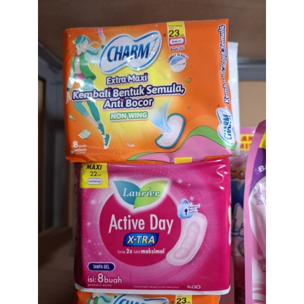 Pembalut Charm/Laurier (1bungkus isi 8)/ Softex