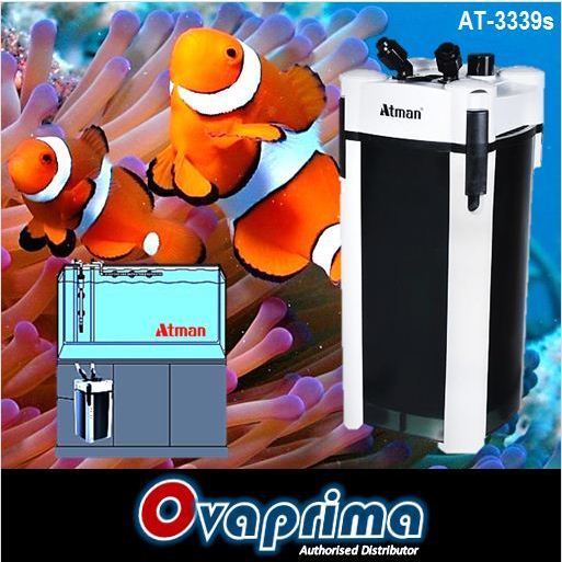 Atman AT-3339s New Aquarium/Aquascape External Canister Filter AT3339s