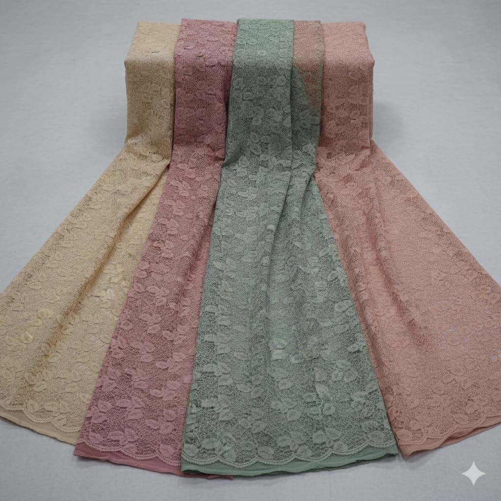 Kain Brokat / Lace Corneli Motif Daun