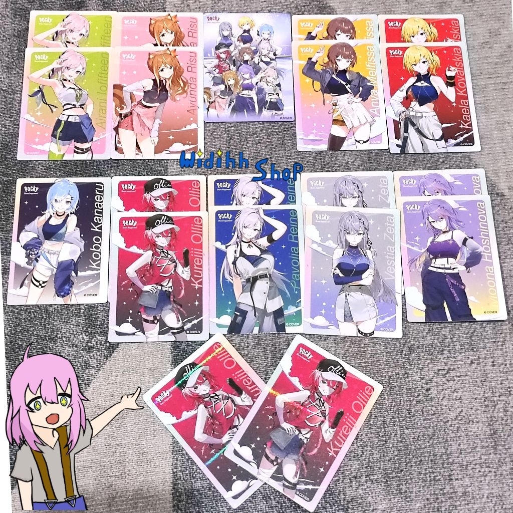 Official / Pocky X Hololive / Hololive ID / Collab / Photocard / Pocky Collab / Hololive Collab / Vt