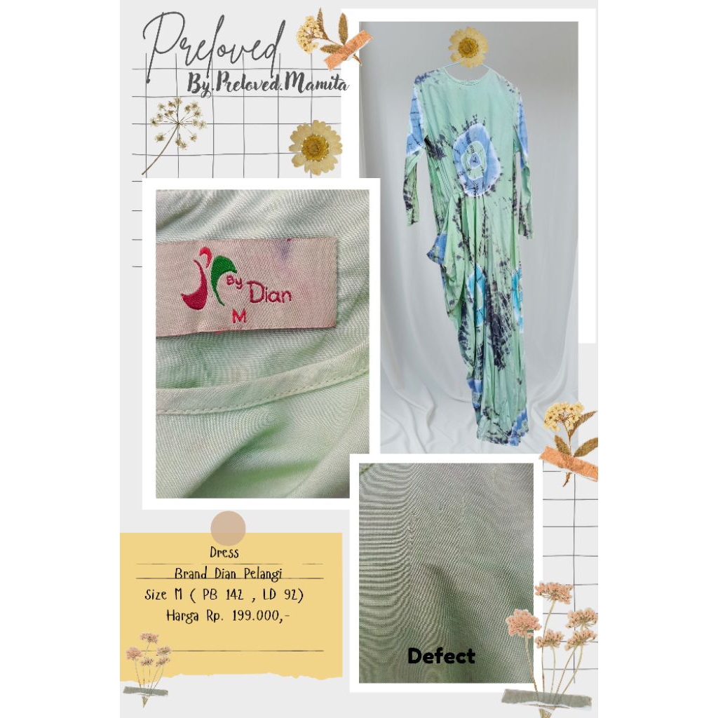 TERMURAH Preloved.Mamita dress brand Dian Pelangi