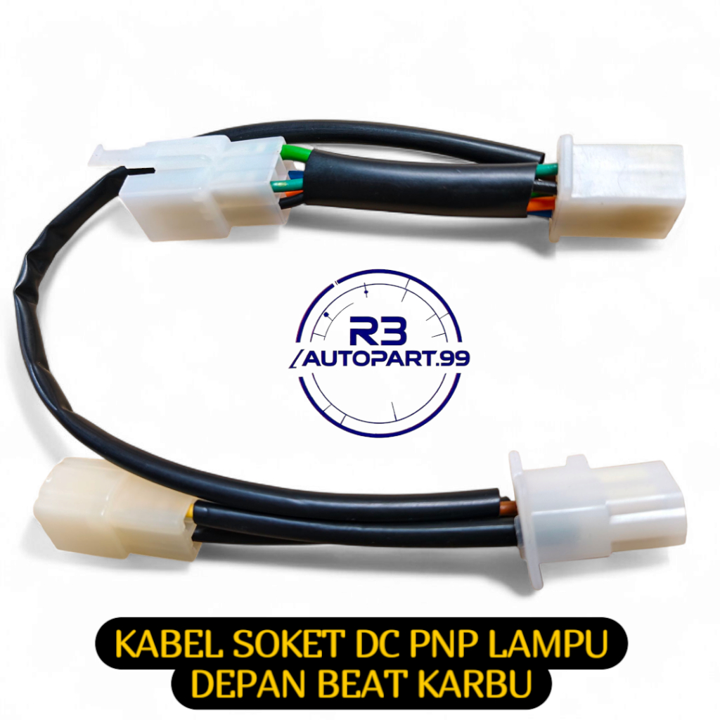 Kabel Soket Dc PNP Lampu Depan Honda Beat Karbu