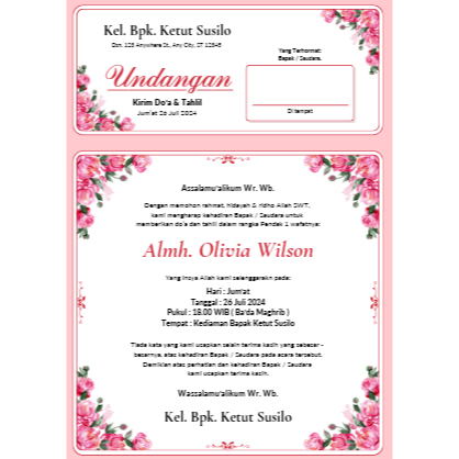 Undangan Walimatul Ursy