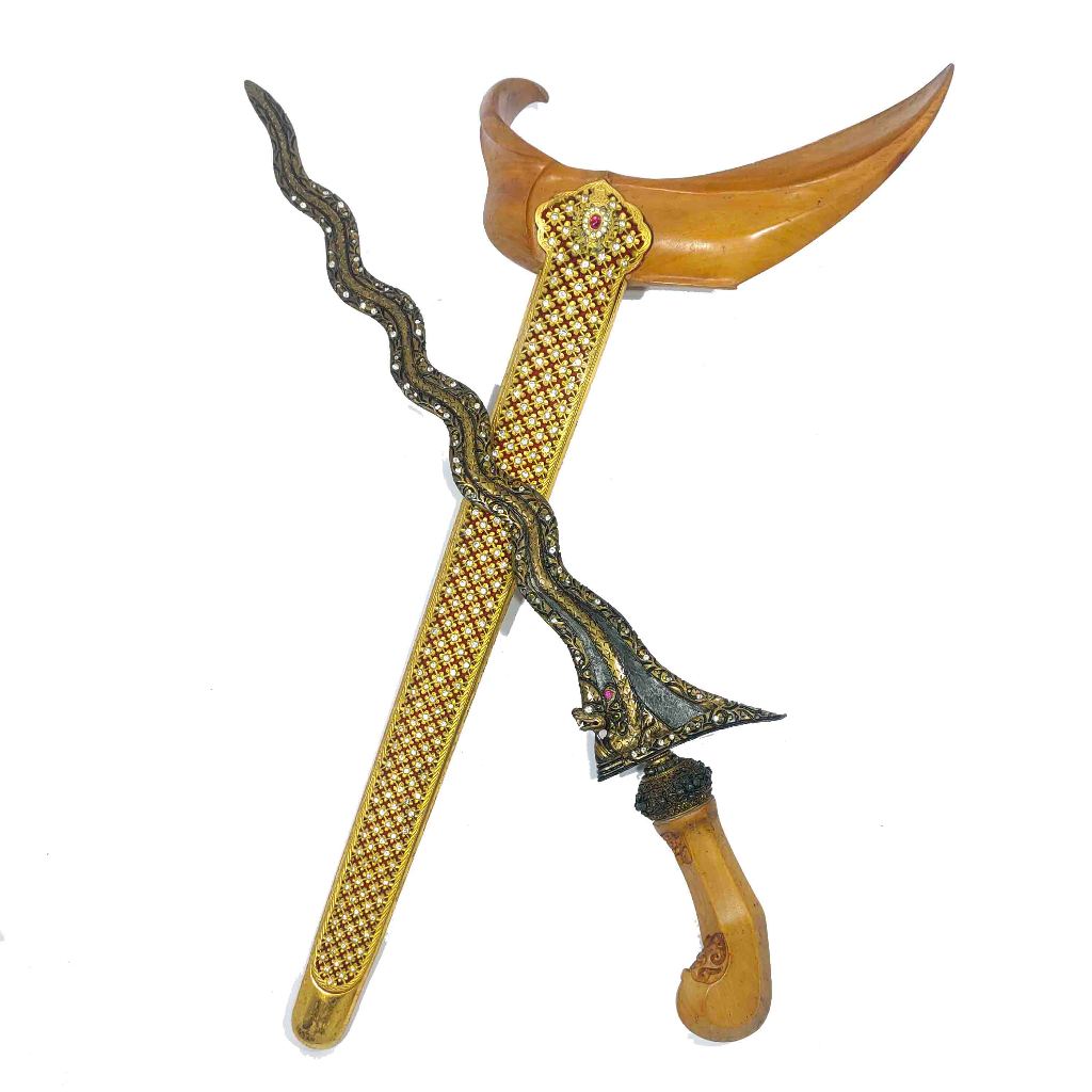 Keris Naga Sasra Sabuk Inten Luk 11 Kinatah Emas Tangguh Kamardikan
