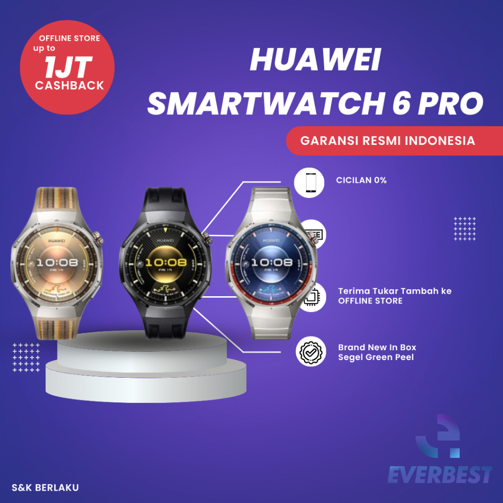 HUAWEI SMARTWATCH GT 6 PRO NEW GARANSI RESMI