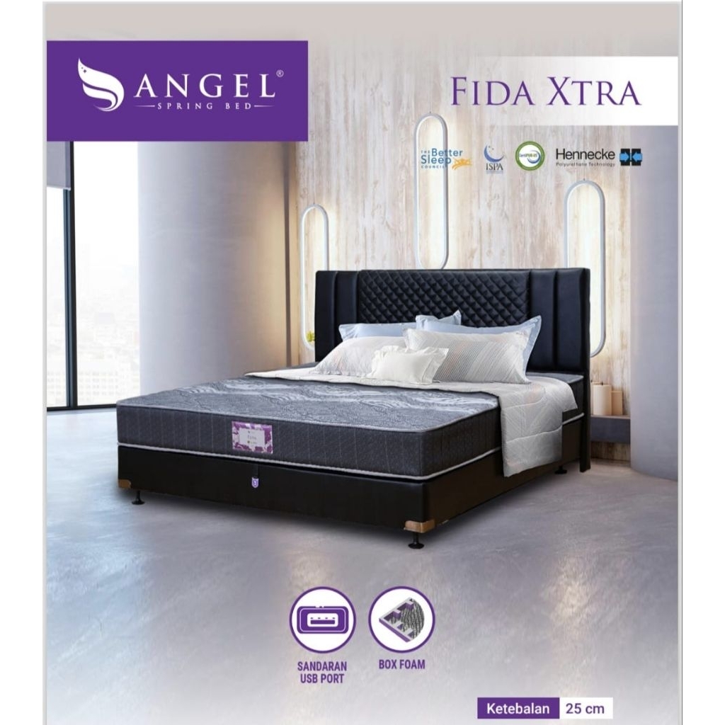 9898 - Angel Spring Bed - Fida Extra - Harga Terjangkau Berkualitas - Tebal Matras 25cm