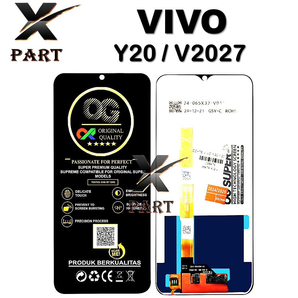 LCD TOUCHSCREEN VIVO Y20 / V2027 ORIGINAL 100% NEW FULLSET