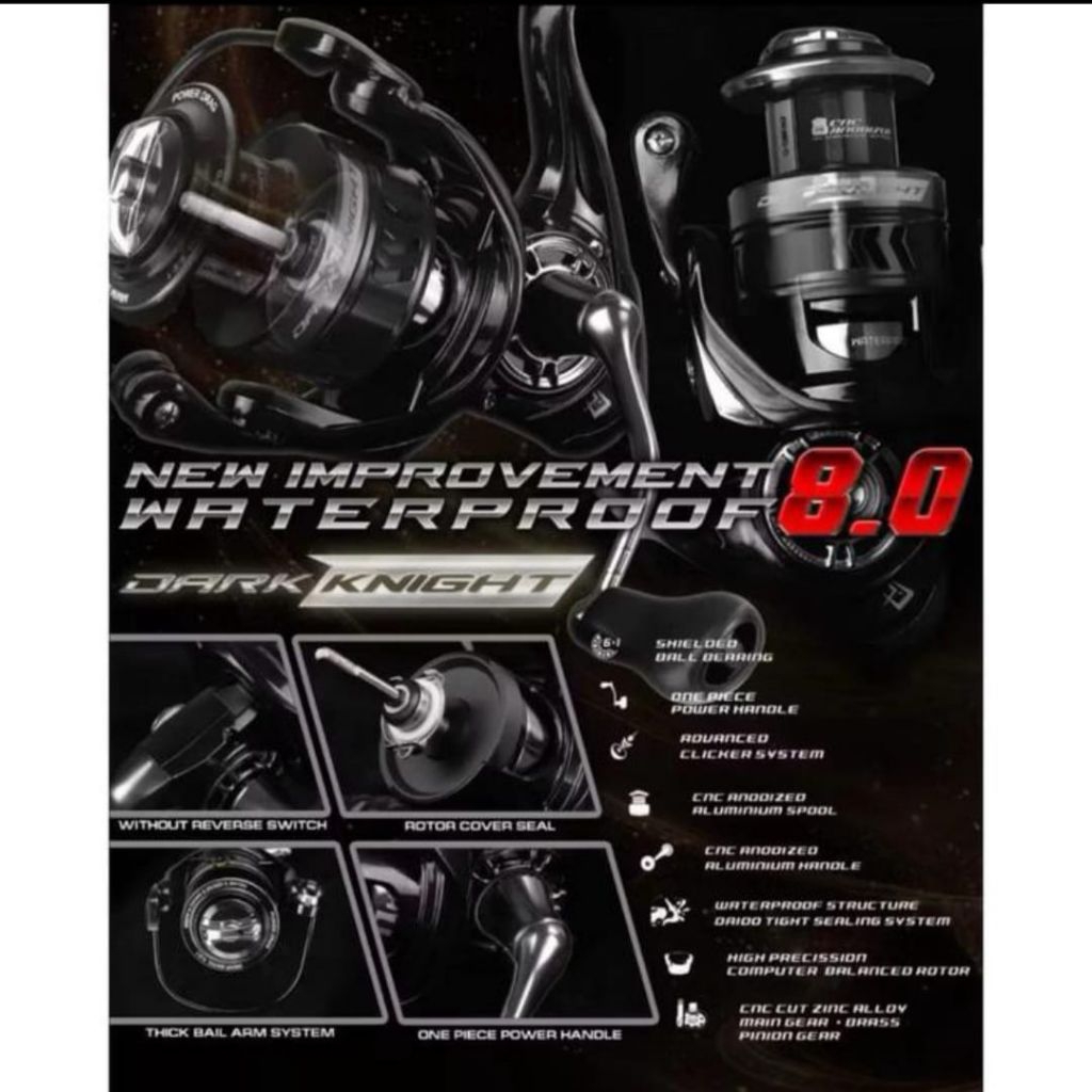Reel Spinning Daido DARK KNIGHT 8.0